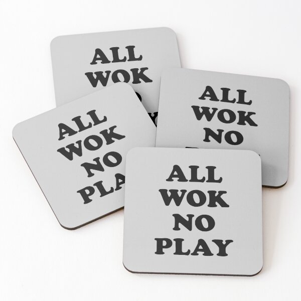 Item preview, All Wok No Play (Cooking Pun) designed and sold by Dennis Weber.