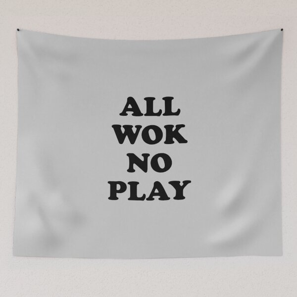 Item preview, All Wok No Play (Cooking Pun) designed and sold by Dennis Weber.