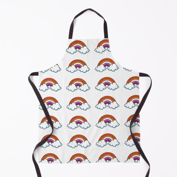 Item preview, Subtle Lesbian Pride Rainbow and Clouds. Lesbian rainbow designed and sold by tiredandbored.
