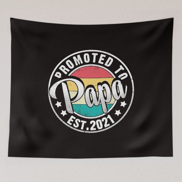 Item preview, Promoted To Papa 2021 retro vintage new dad gift  designed and sold by Majesticoo.