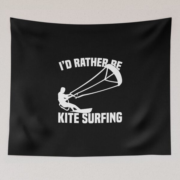 Item preview, I'D Rather Be Kite Surfing - KiteSurfer Kiteboarding Waves designed and sold by Nessshirts.