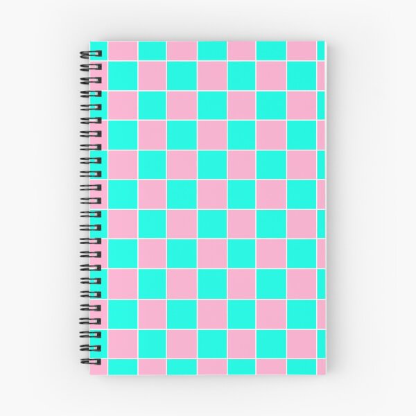 Item preview, Pink and Turquoise Checked Grid designed and sold by OneThreeSix.
