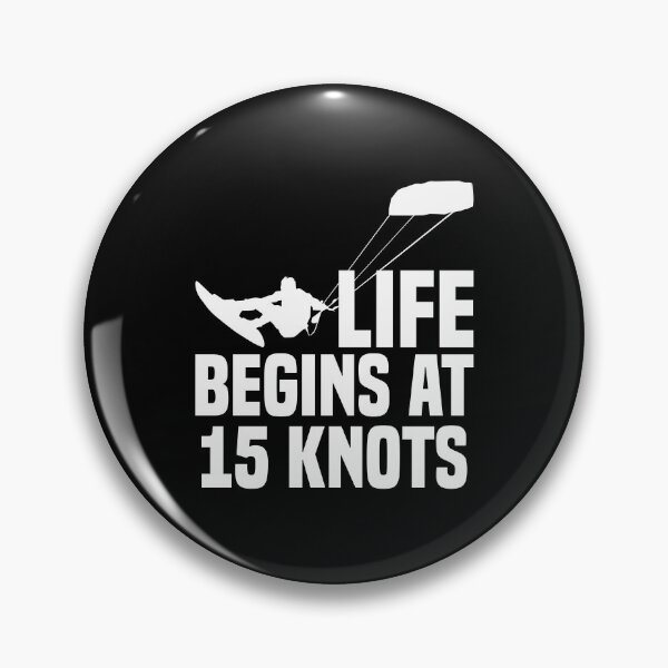Item preview, Life Begins At 15 Knots Kiting Kite Flying Kiteboarder designed and sold by Nessshirts.