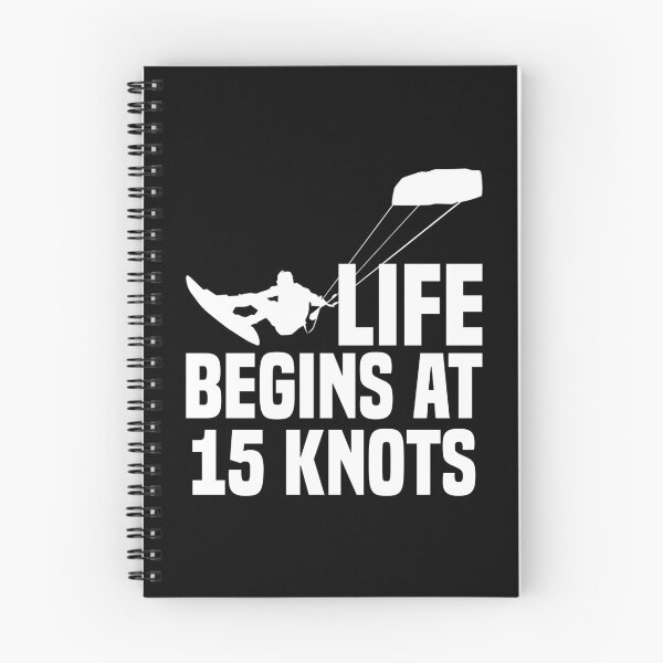 Item preview, Life Begins At 15 Knots Kiting Kite Flying Kiteboarder designed and sold by Nessshirts.