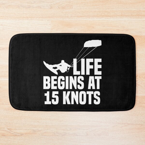 Item preview, Life Begins At 15 Knots Kiting Kite Flying Kiteboarder designed and sold by Nessshirts.