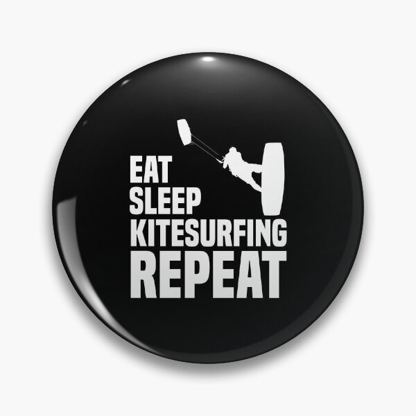 Item preview, Eat Sleep Kitesurfing Repeat - Kitesurfer Kiteboarder designed and sold by Nessshirts.