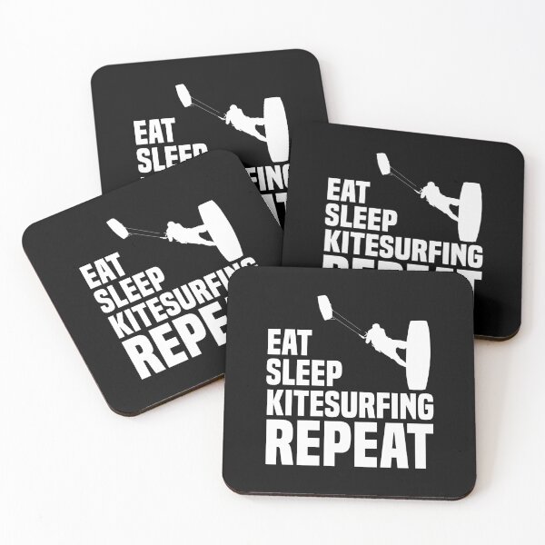 Item preview, Eat Sleep Kitesurfing Repeat - Kitesurfer Kiteboarder designed and sold by Nessshirts.