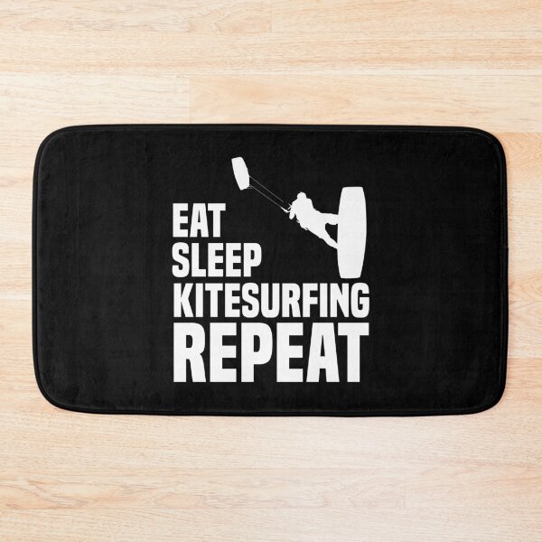 Item preview, Eat Sleep Kitesurfing Repeat - Kitesurfer Kiteboarder designed and sold by Nessshirts.