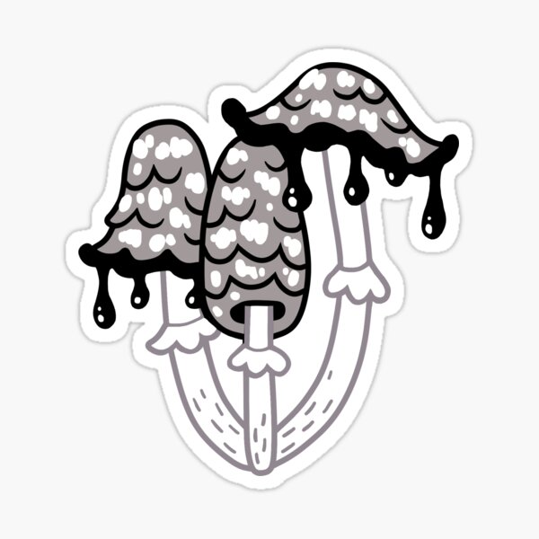 Inky Mushroom Sticker