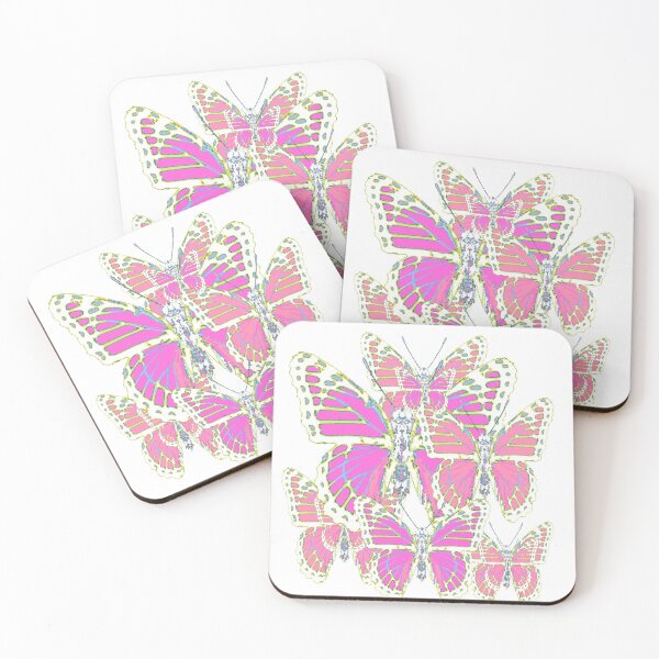 Item preview, SOFT PINK ABSTRACT  MONARCH BUTTERFLY PATTERNS designed and sold by sharlesart.