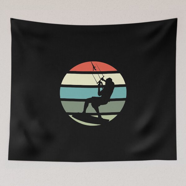 Item preview, Vintage Kitesurfer Kiteboarding Kite Flying Kiteboard designed and sold by Nessshirts.