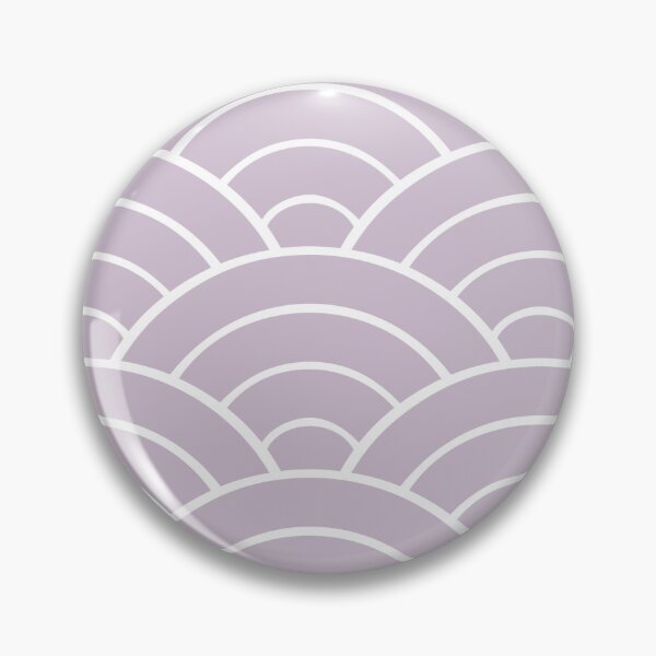 Item preview, Geometric Fun Seigaiha Japanese Pattern Taro Purple Lilac and White designed and sold by Too Sweet.