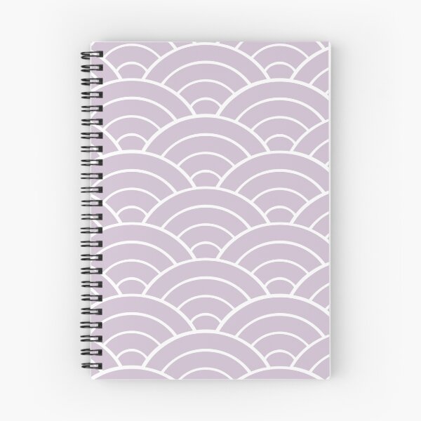 Item preview, Geometric Fun Seigaiha Japanese Pattern Taro Purple Lilac and White designed and sold by Too Sweet.