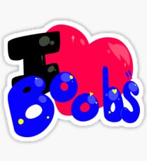 I Heart Boobs. Sticker