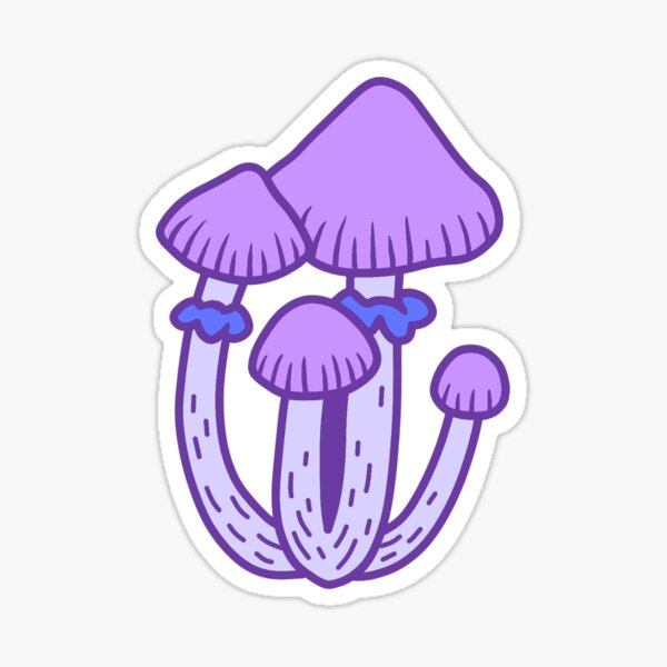 Purple Mushroom Sticker