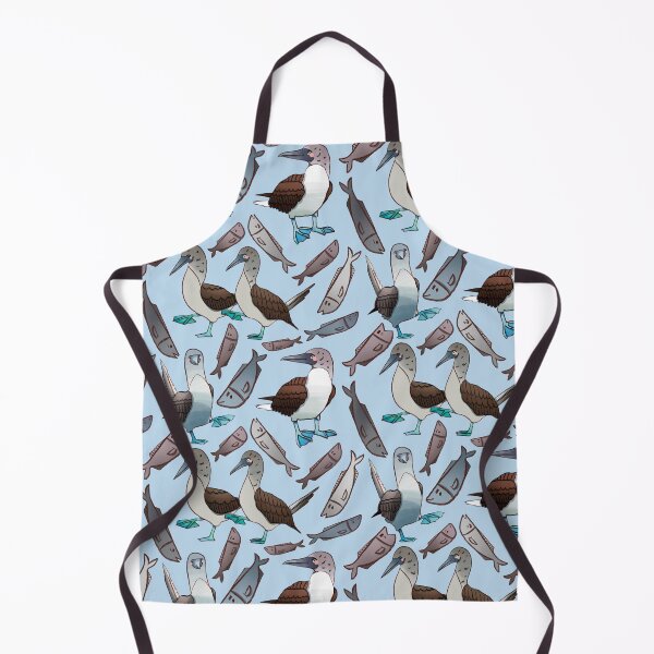Item preview, Blue Footed Booby - Blue and Grey Bird Illustration Pattern designed and sold by TheRainbowRoom.