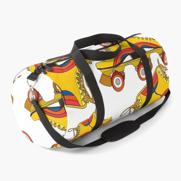 Item preview, Retro Roller Skates Yellow on White designed and sold by Old Urban Farmhouse Design Studio.