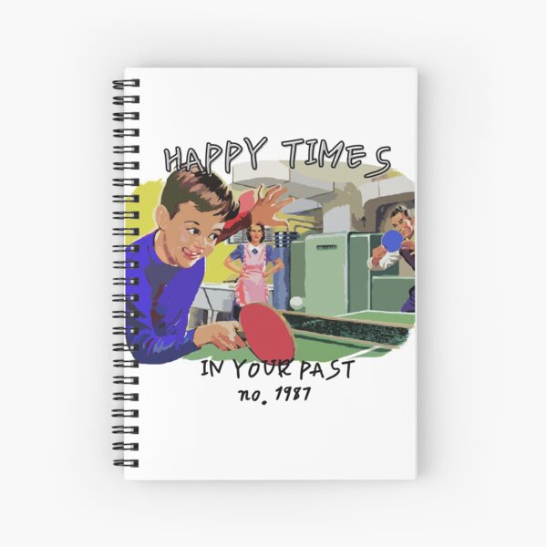 Retro Happy times in your past Spiral Notebook