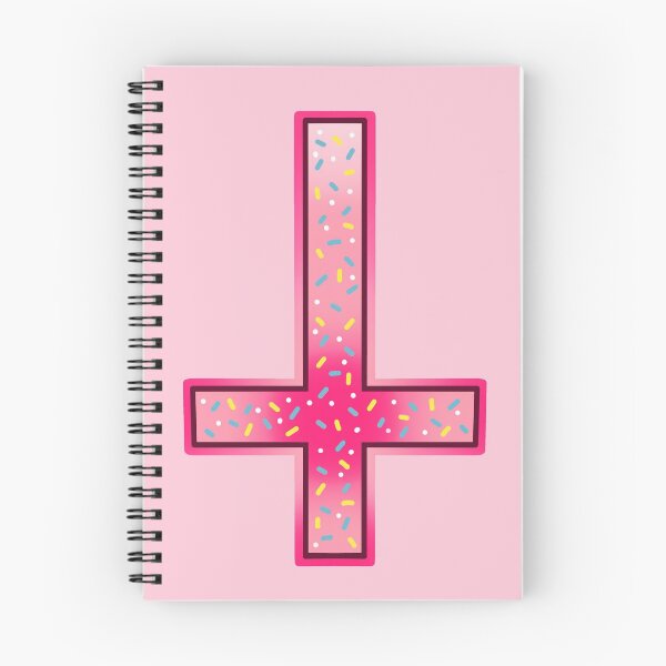 Item preview, cute pink inverted cross with sprinkles designed and sold by weilertsen.