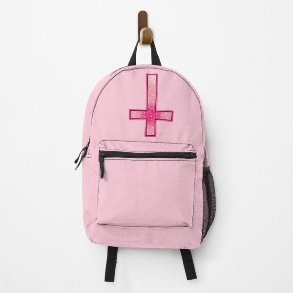 Item preview, cute pink inverted cross with sprinkles designed and sold by weilertsen.