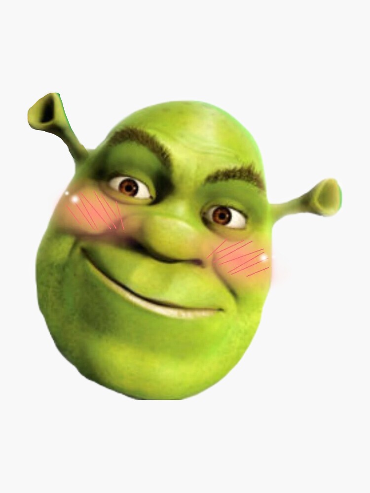 shrek face Sticker for Sale by sineadbarnes20