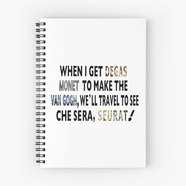 Item preview, Fun Artist Pun - Degas Monet Van Gogh Seurat Saying designed and sold by molamode.