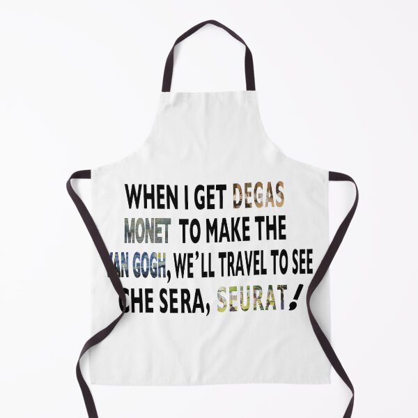 Item preview, Fun Artist Pun - Degas Monet Van Gogh Seurat Saying designed and sold by molamode.