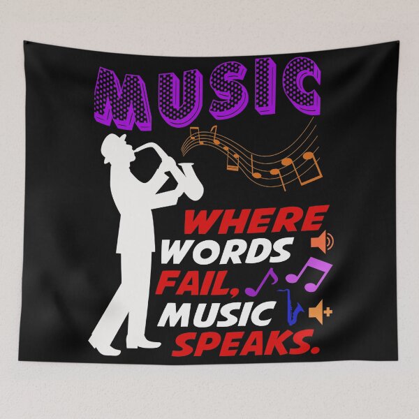 Item preview, Colourful Musician Note Quote designed and sold by Fashimation20.