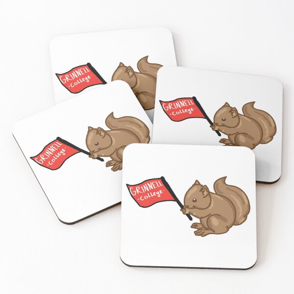 Item preview, grinnell college squirrel w/ flag emblem designed and sold by eseehorn.