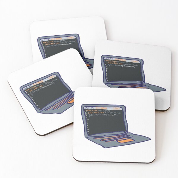 Item preview, girls who code emblem (blue, gray, and orange) designed and sold by eseehorn.