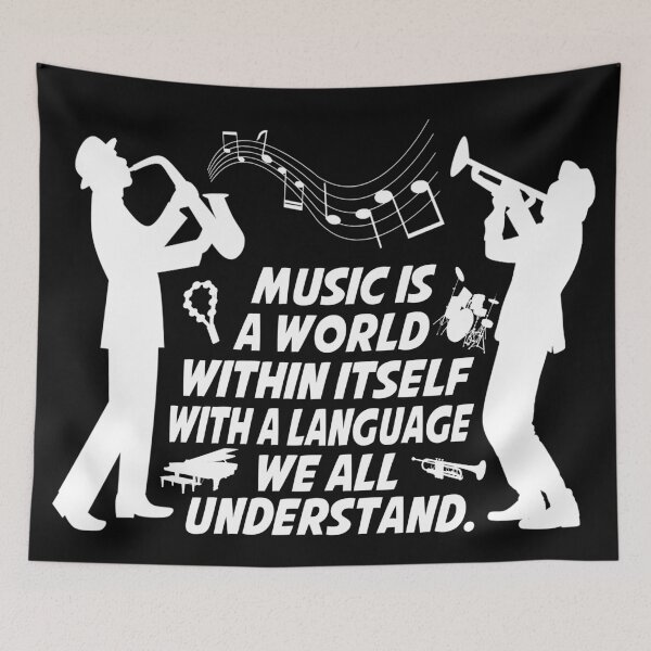Item preview, Black and white musician quote designed and sold by Fashimation20.