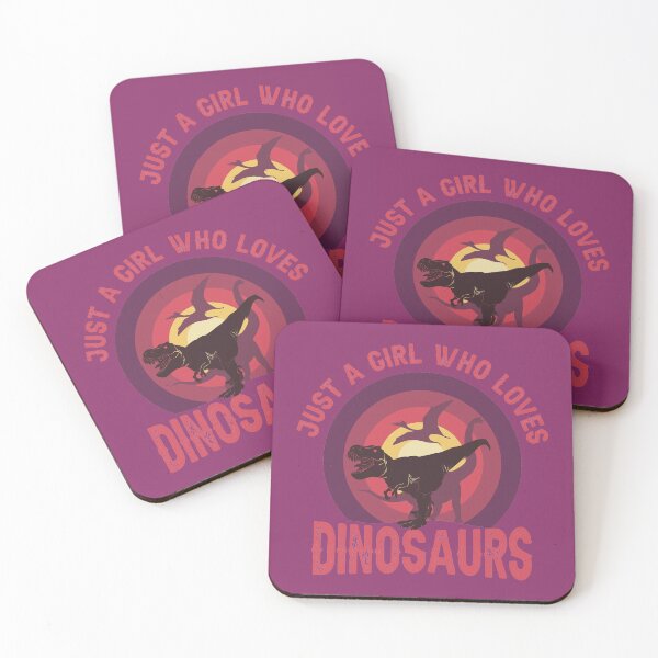 Item preview, JUST A GIRL WHO LOVES DINOSAURS CLASSIC FUNNY VINTAGE SUNSET DISTRESSED PHRASE designed and sold by zenturtlemerch.