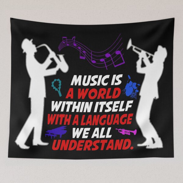 Item preview, Colourful Musician Quote designed and sold by Fashimation20.