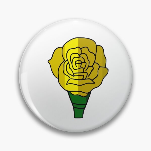 Item preview, Striped yellow outline rose designed and sold by Encie-Designs.