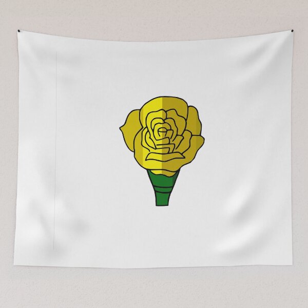Item preview, Striped yellow outline rose designed and sold by Encie-Designs.