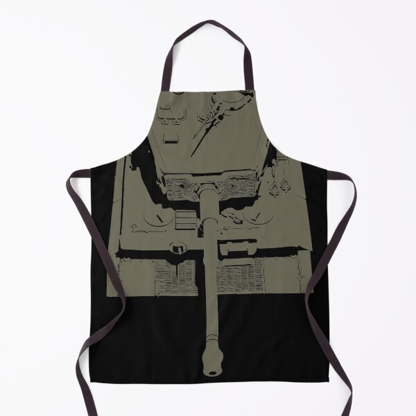 Item preview, Detailed Vector Silhouette Tiger Tank Front Top View designed and sold by FAawRay.