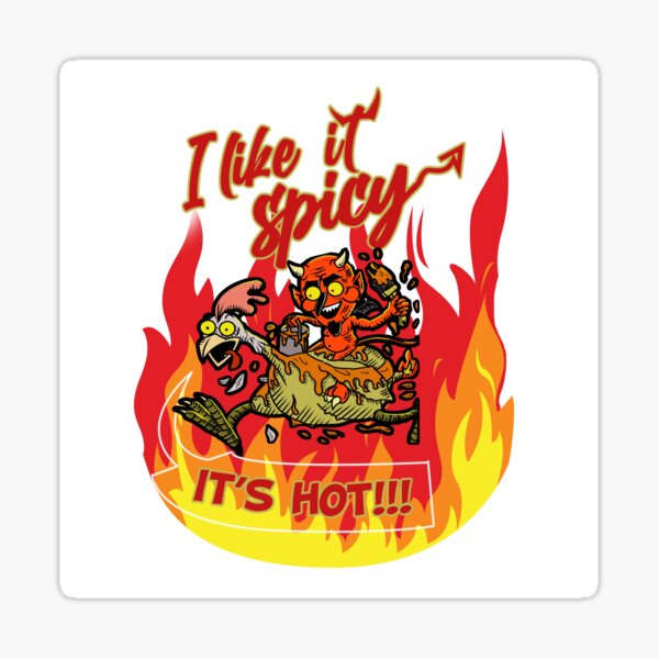 bbq-i-like-it-spicy-it-is-hot-sticker-for-sale-by-funfunconcept