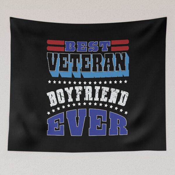 Item preview, Best Veteran Boyfriend Ever  (V2) - navy army marine quotes designed and sold by DebbisPalette.