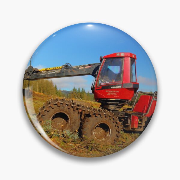 Item preview,  Rubber-tyred forestry harvester designed and sold by Jon Lees.