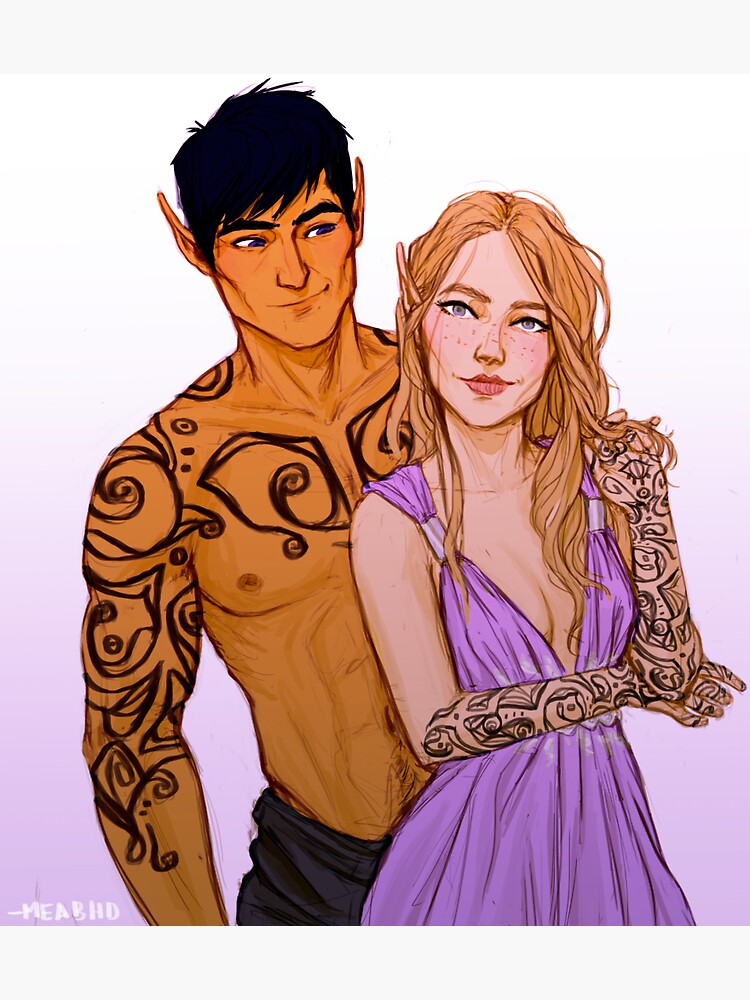 Feyre and Rhysand Tattoos by meabhd