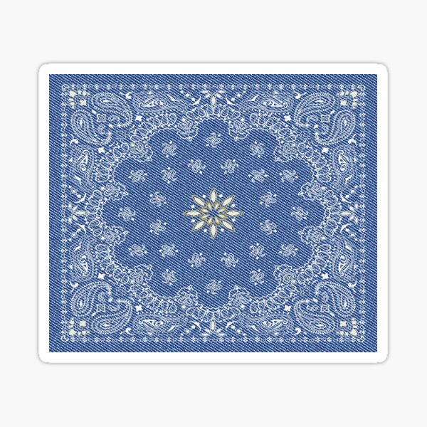 &ldquo;A paisley bandana wallpaper for fashionistas&rdquo; Sticker for Sale by