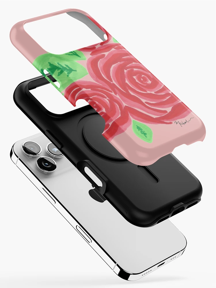 Thumbnail 2 of 4, iPhone Case, Abstract Red Roses designed and sold by PineappleMorgan.