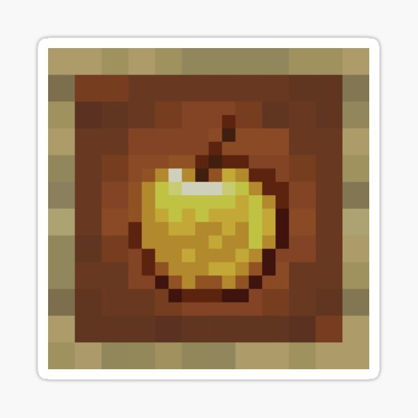 Apple Minecraft Stickers Redbubble