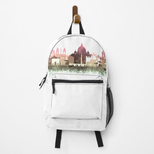 Item preview, Rome Skyline Watercolor Blush Taupe Green by Zouzounio Art designed and sold by zouzounioart.