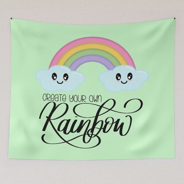 Item preview, Create Your Own Rainbow with Kawaii Cute Clouds in Green designed and sold by Kelly Leung.