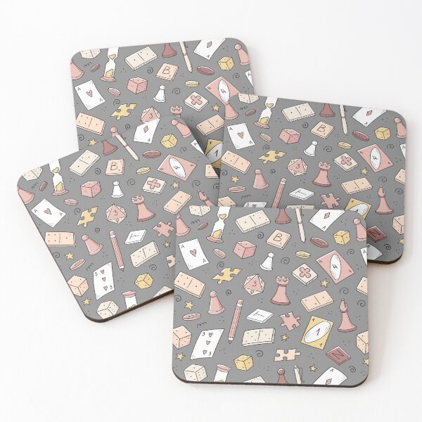 Item preview, Board Game Hand Drawn Seamless Pattern designed and sold by KrisSidDesigns.
