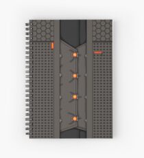 Rhys Graphic Tee, Variant B Spiral Notebook