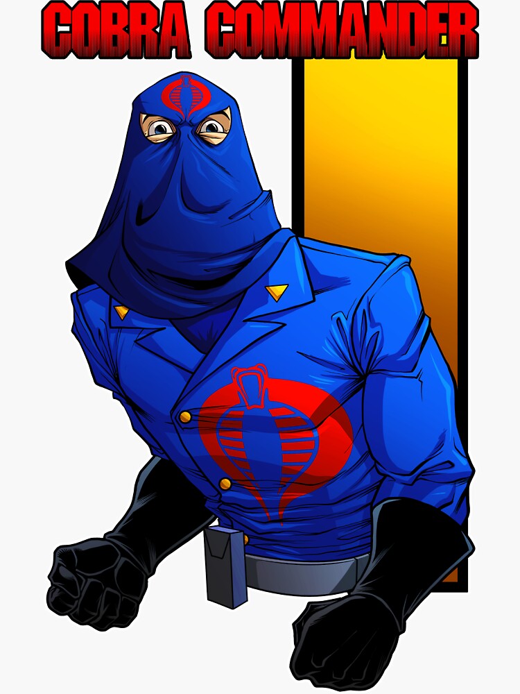 cobra commander sticker