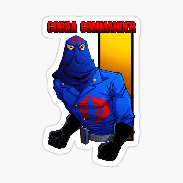 cobra commander sticker