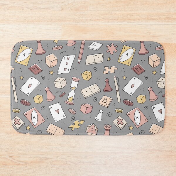 Item preview, Board Game Hand Drawn Seamless Pattern designed and sold by KrisSidDesigns.